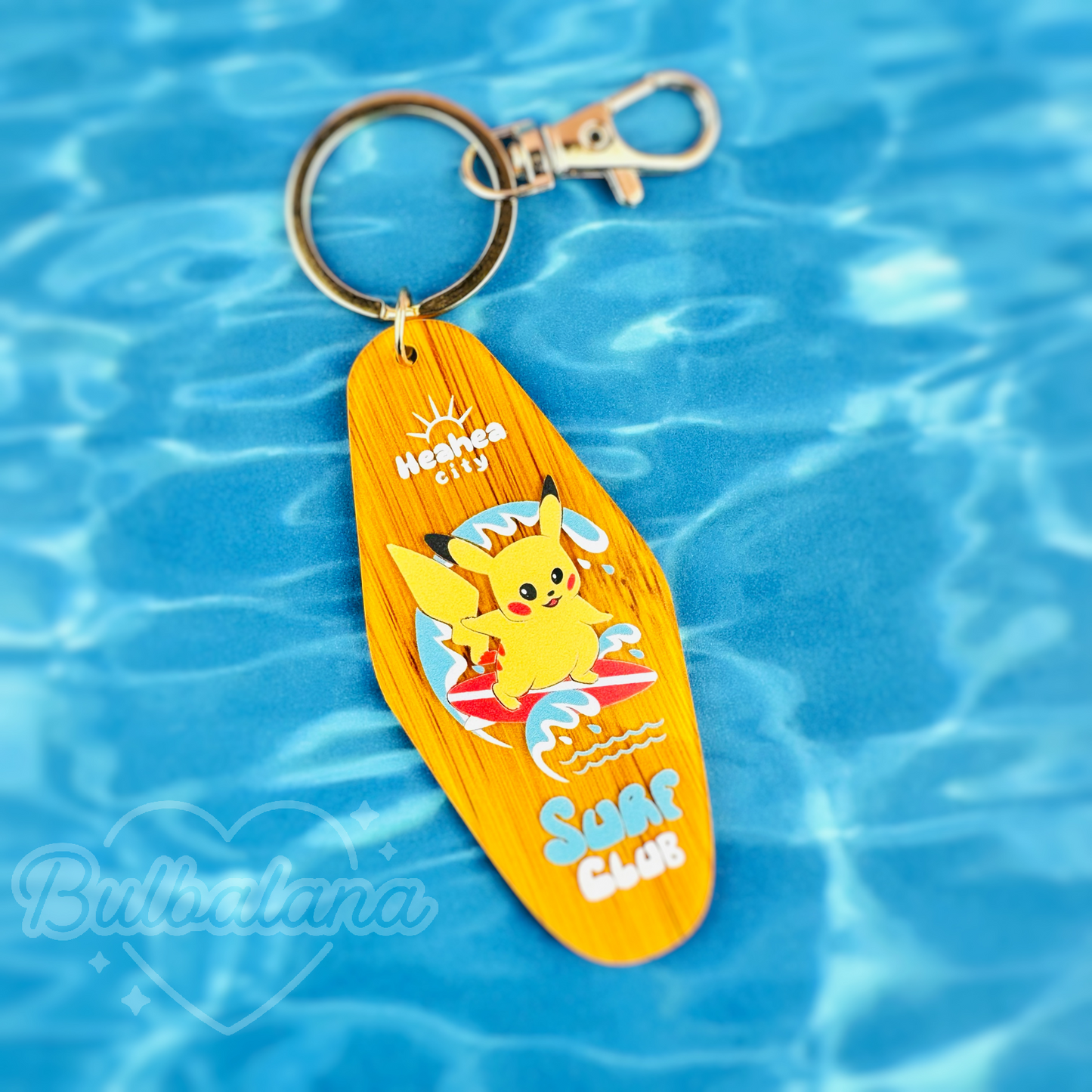 HeaHea Surfing Pikachu Keychain